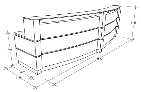 Scheme - Reception counter. Model 12