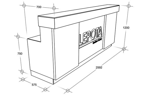Scheme - Reception counter. Model 2