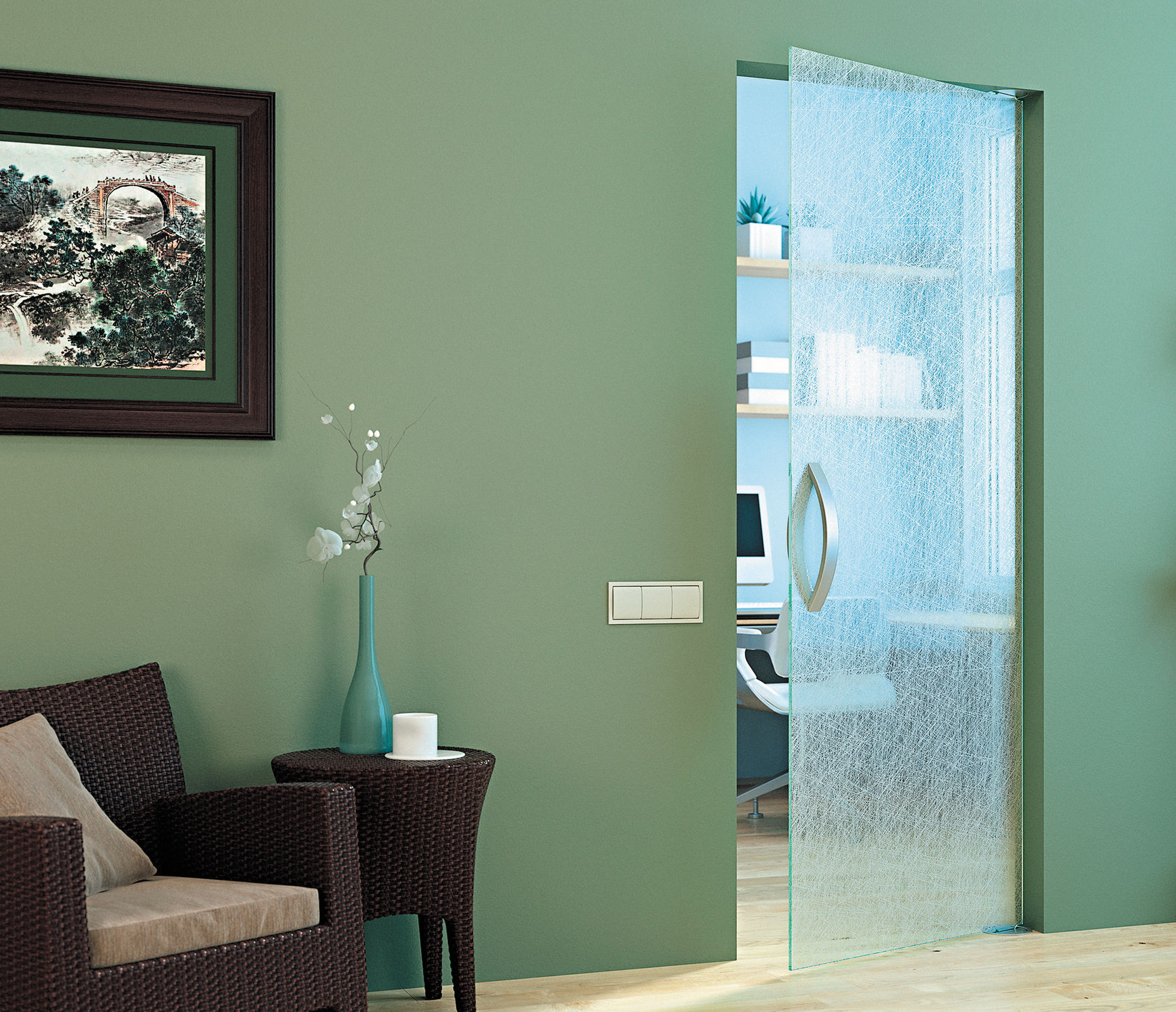 Photo CRYSTAL all-glass door