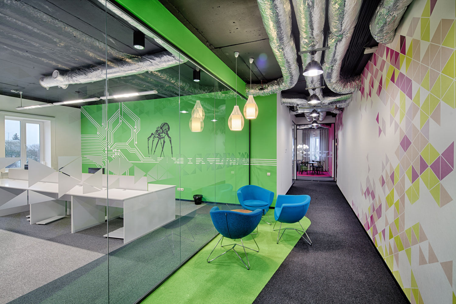 Photo Glass partitions NAYADA-Crystal