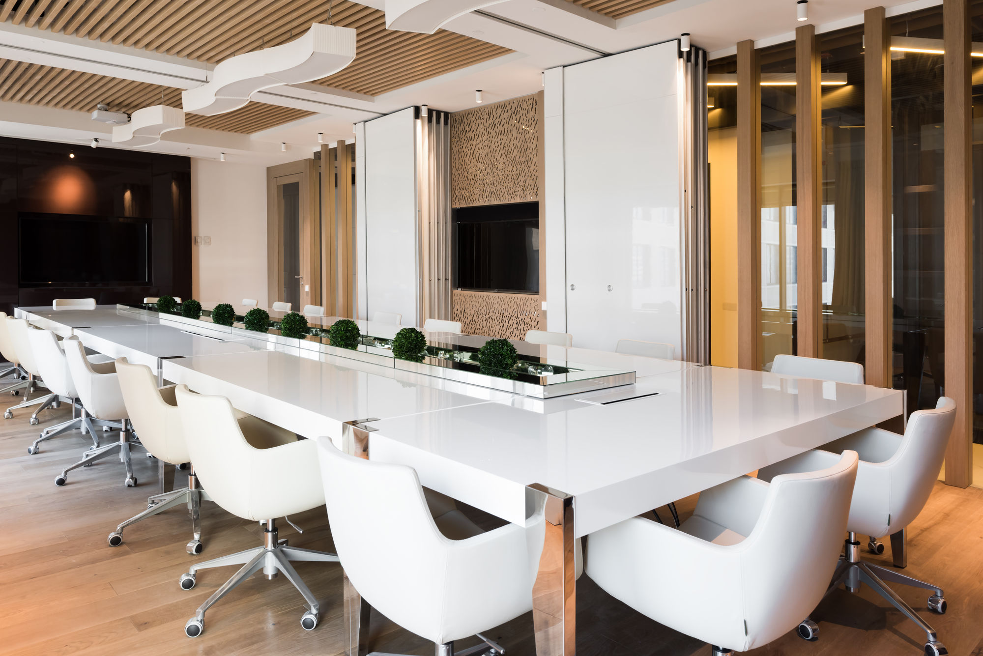 Photo Deaf sliding partitions NAYADA Hufcor