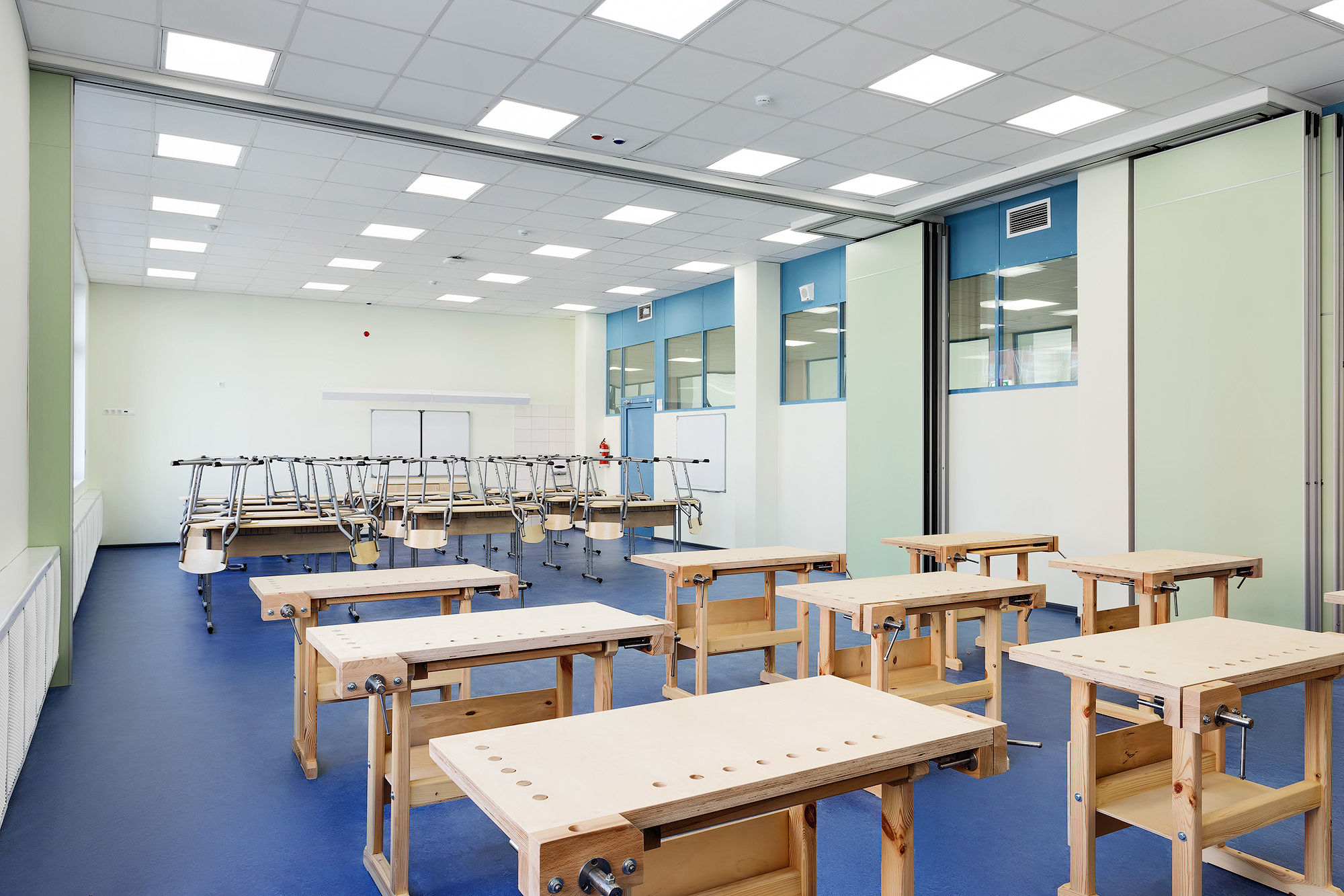 Photo Deaf sliding partitions NAYADA Hufcor