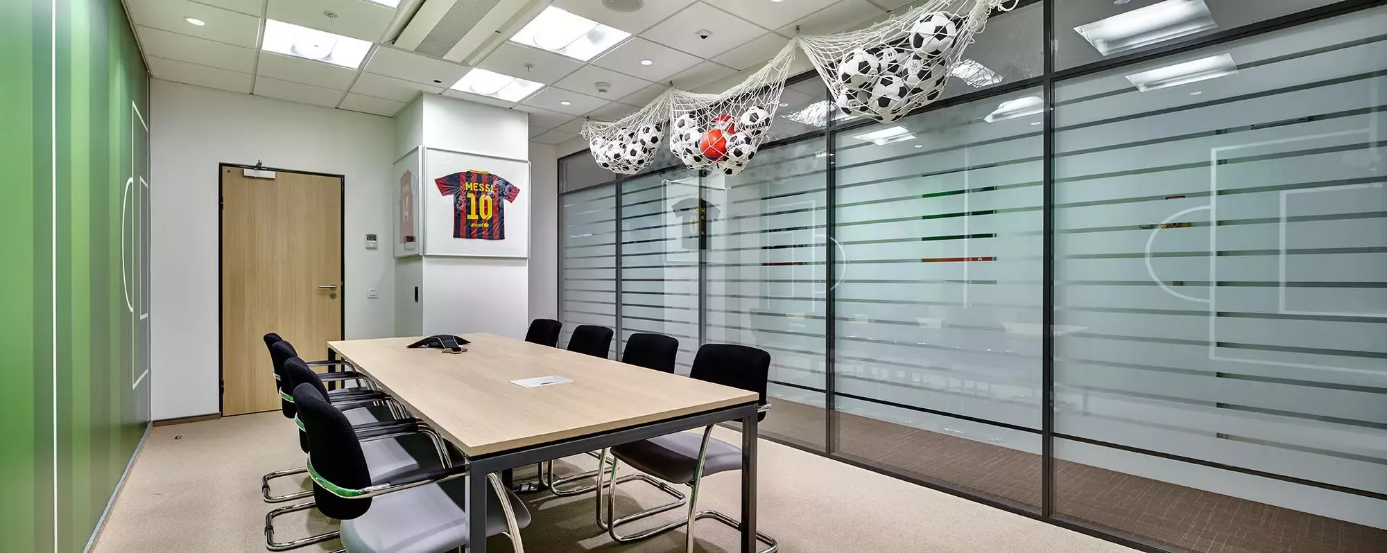 Photo Aluminum partitions with glass NAYADA-Standart