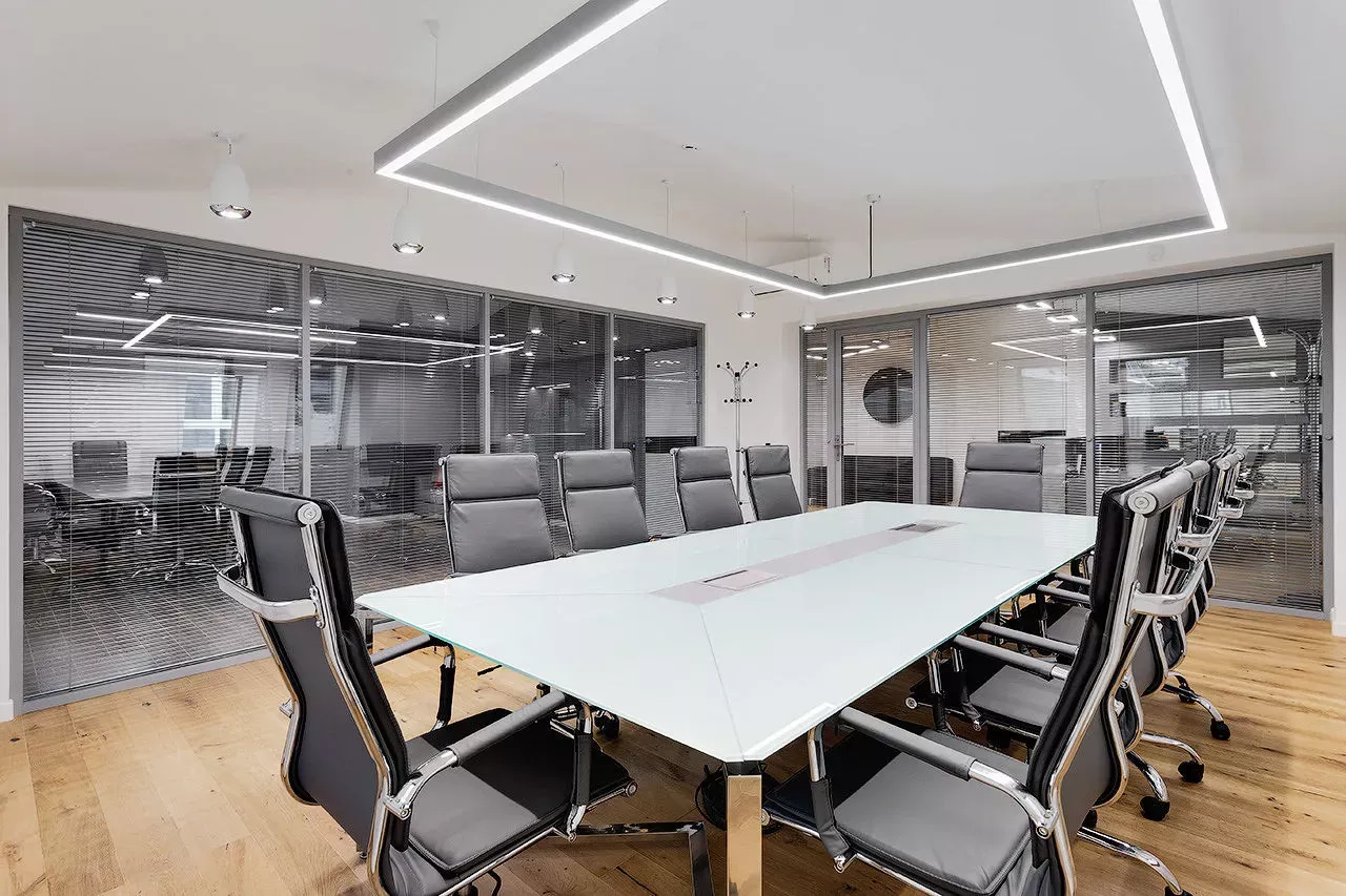 Photo Aluminum partitions with glass NAYADA-Standart