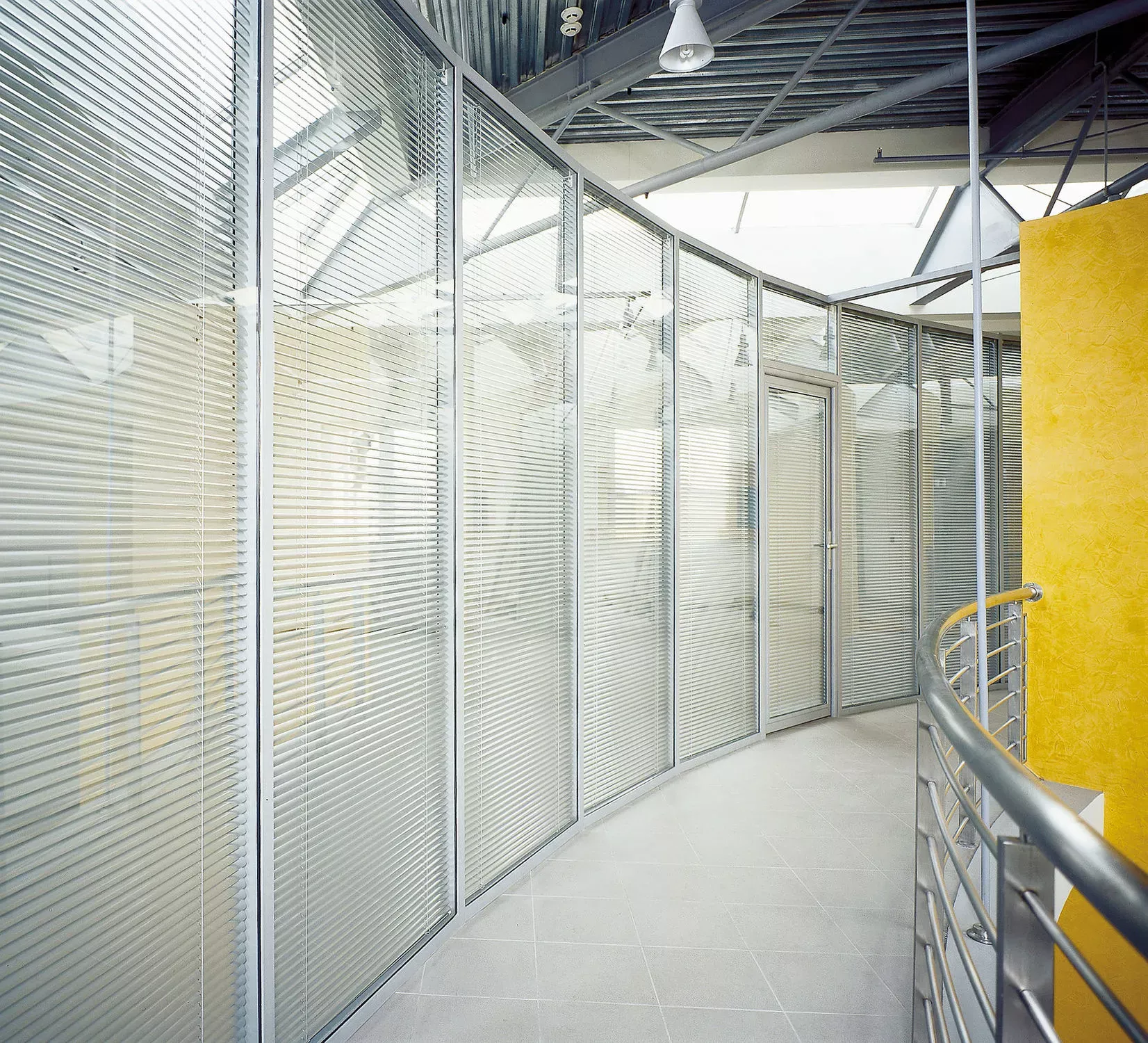 Photo Aluminum partitions with glass NAYADA-Standart