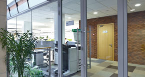 Photo Fire-resistant glazed doors