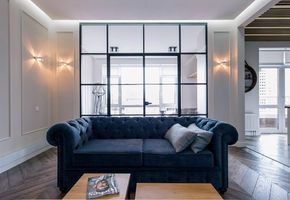 Stationary partitions in project Anthracite Line by Tabooret Interiors Lab.